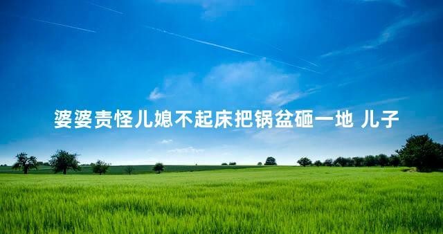 婆婆责怪儿媳不起床把锅盆砸一地 儿子的话让网友热议